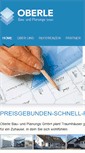 Mobile Screenshot of oberle-wohnbau.de